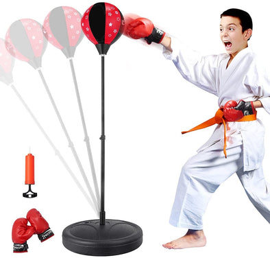 Kids Punching Bag with Stand - Free Standing Boxing Bag - Raycoo