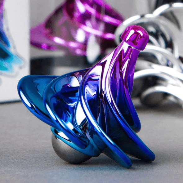 Rotating Blowing Spinner Toy