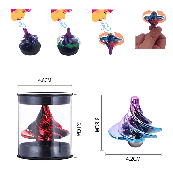 Rotating Blowing Spinner Toy