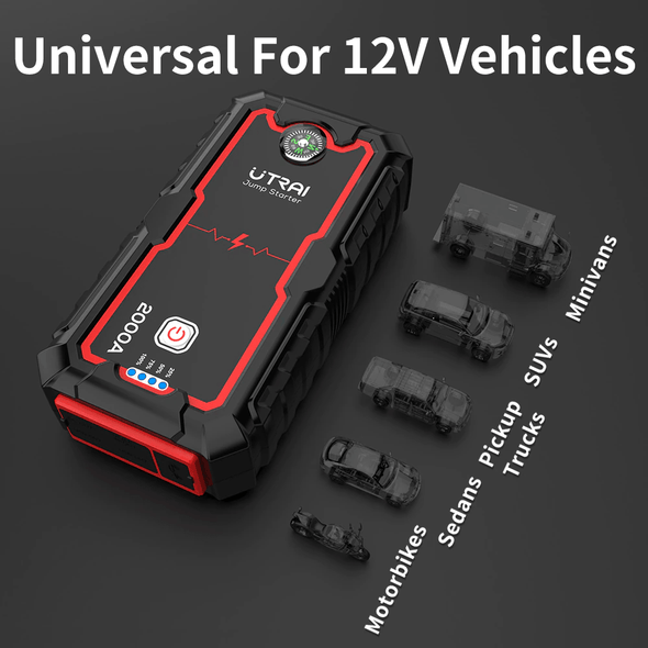 Car Battery Jump Starter - Portable Battery Booster - Raycoo
