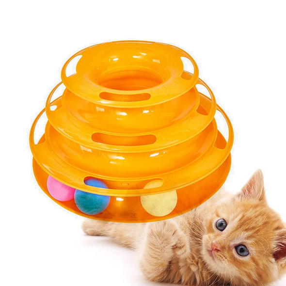3 Levels Cat Toy Roller - Raycoo