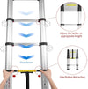 Extendable Telescoping Ladder - Collapsible Aluminum Ladder - Raycoo