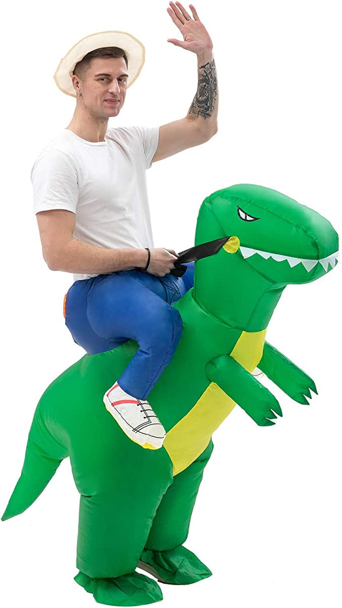 Riding Inflatable Dinosaur Costume