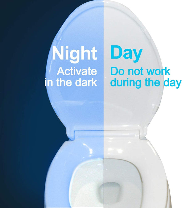 Bathrom Toilet Night Light with Motion Sensor LED 8 Colors Changing
