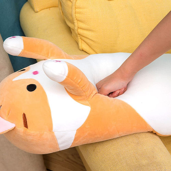 Cute Cat Long Plush Pillow