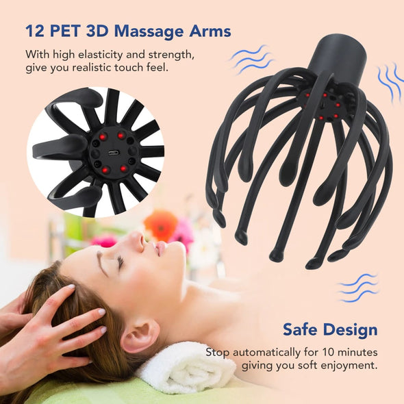 Electric Octopus Scalp Massager