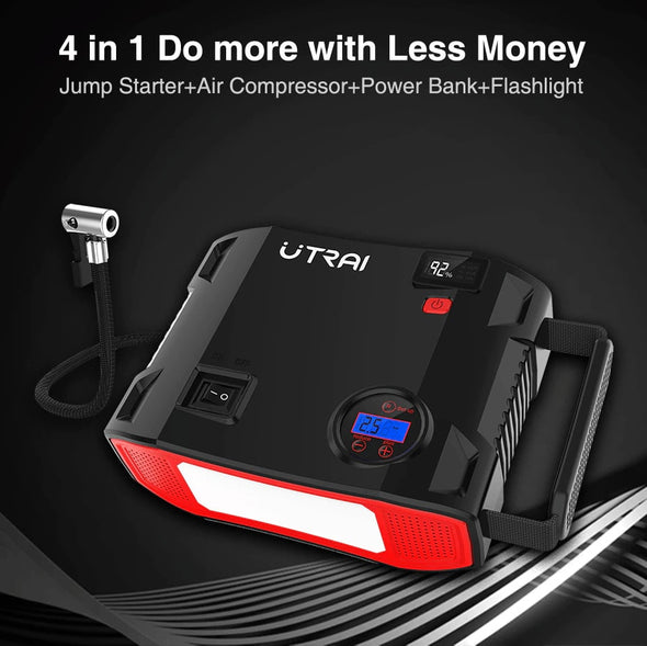 4 in 1 Jump Starter - Portable Car Battery Booster - Raycoo
