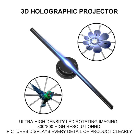 3D Hologram Projector - Spinning LED Hologram Fan