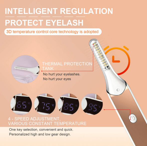Rechargeable Heated Eyelash Curler - Raycoo