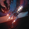 Steampunk Rocket Lamp - Cool Night Lights For Room - Bedroom Orange Space Light - Raycoo
