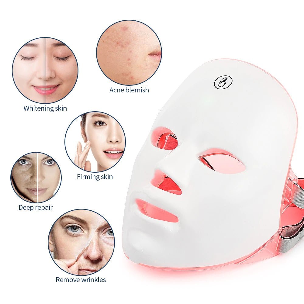 7 Colors LED Therapy Face Mask