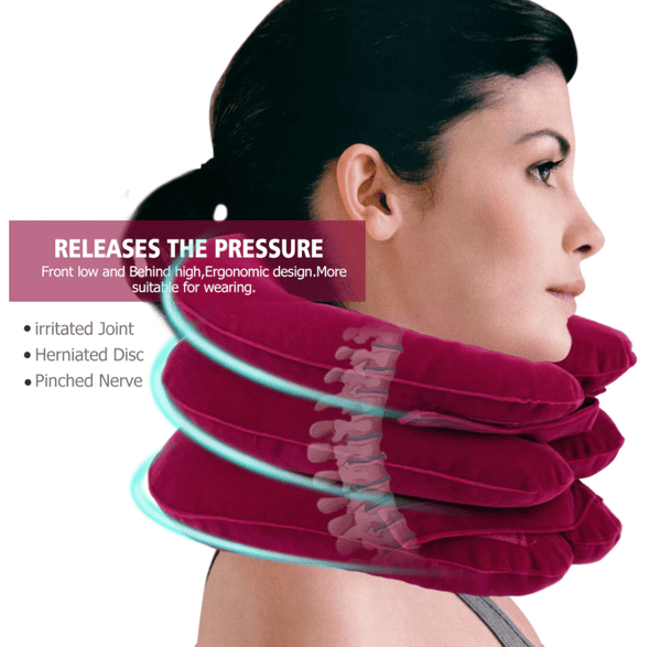 Neck Pain Stretcher - Neck Traction Device - Cervical Massage Pillow - Raycoo