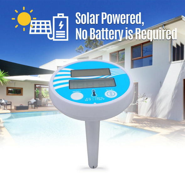 Solar Powered Pool Thermometer