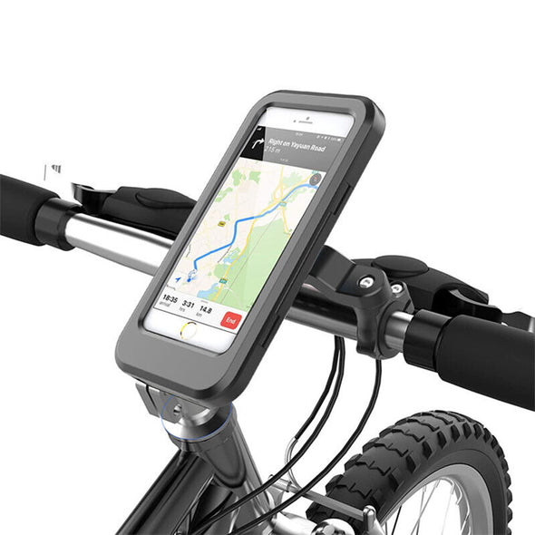 Waterproof Motorcycle / Bike Handlebar Phone Mount Holder Case